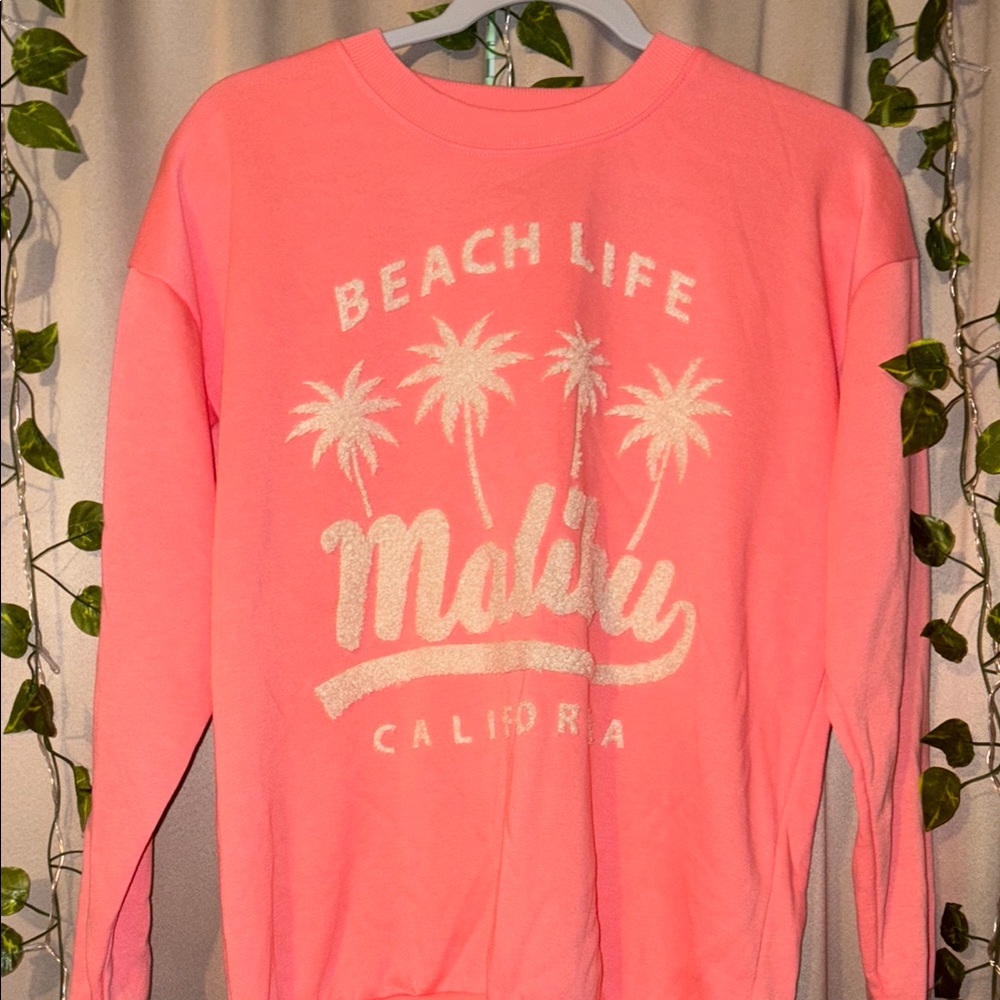 Pink Beach Life Malibu Sweatshirt